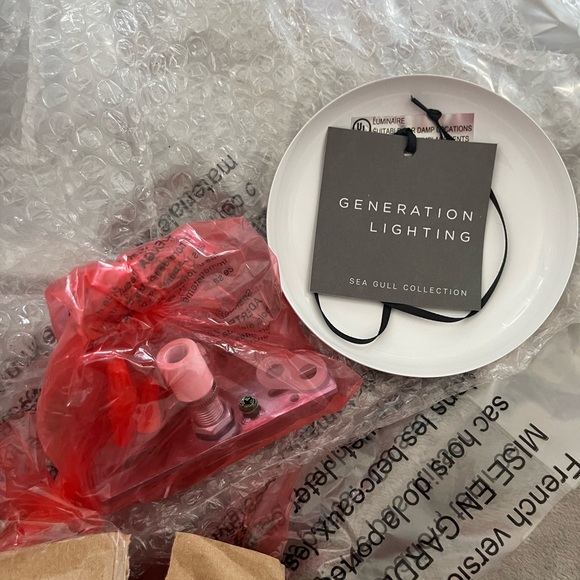 🩵Sea Gull Lighting 6018-15 Leo - Hanging Globe One-Light Pendant, White Finish - Picture 3 of 5